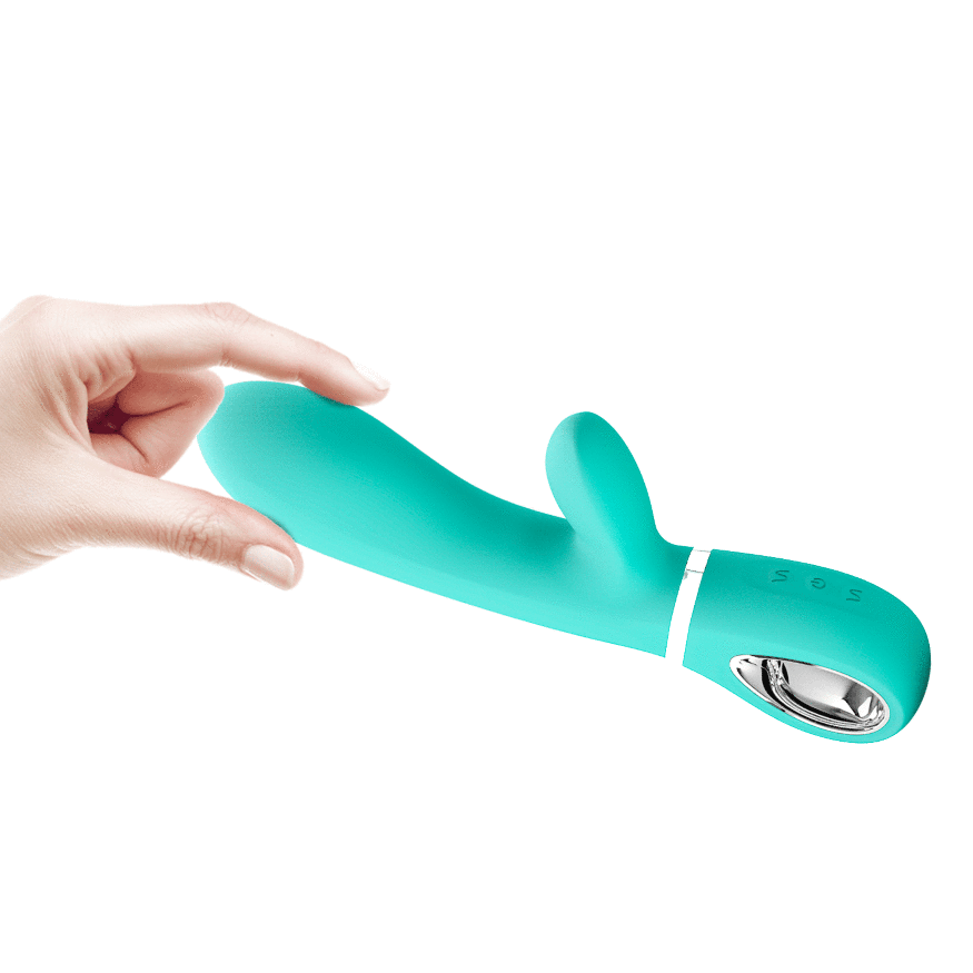 Вібратор з м'якою головкою і кліторальной стимуляцією Pretty Love - Thomas USB Green, BI-014621-3