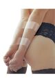Набор БДСМ WhipSmart Bondage Tape лента для бондажа прозрачная с черной маской для глаз