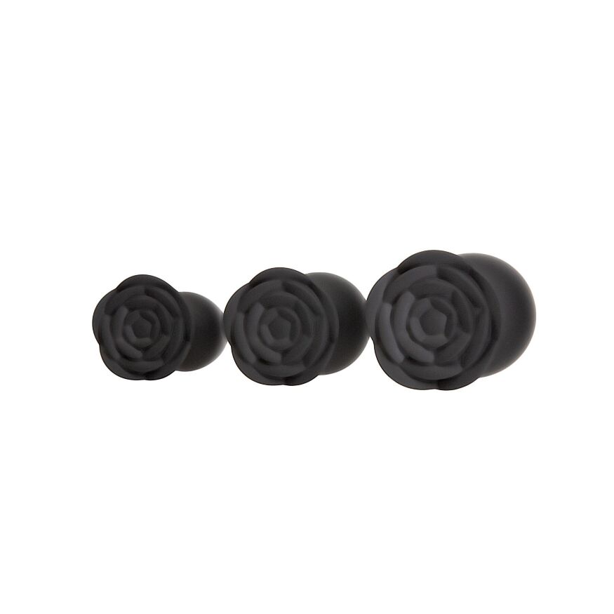 Набор силиконовых анальных пробок BMS Roses Til’ Dawn Silicone Anal Plug Kit (повреждена упаковка!!!)