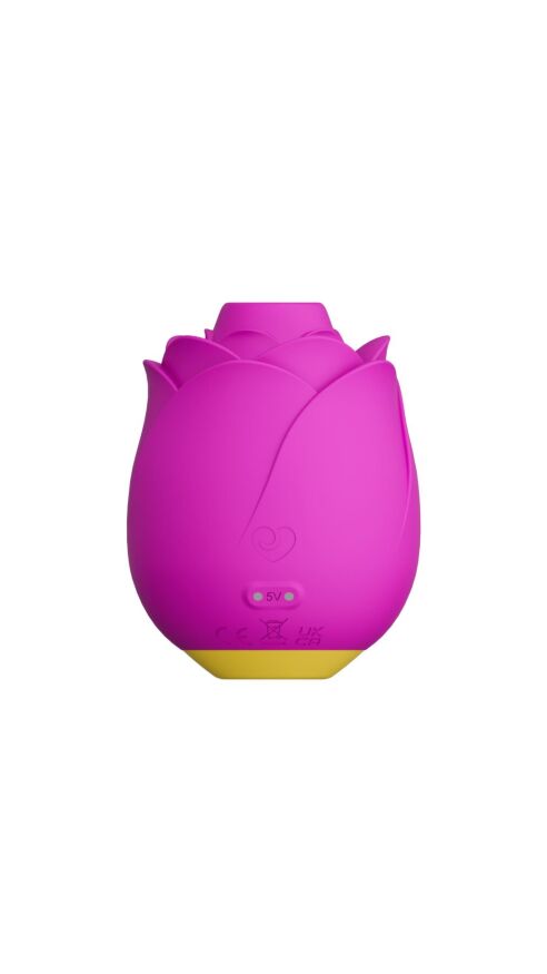 Шикарный вакуумный клиторальный стимулятор Romp Rose Pink, в виде розы
