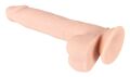 Фаллоимитатор с мошонкой - Nature Skin Medium Bendable Dildo