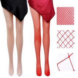 Колготи у сіточку One Size Risa Nylon Fishnet Tights від Leg Avenue, оранжеві