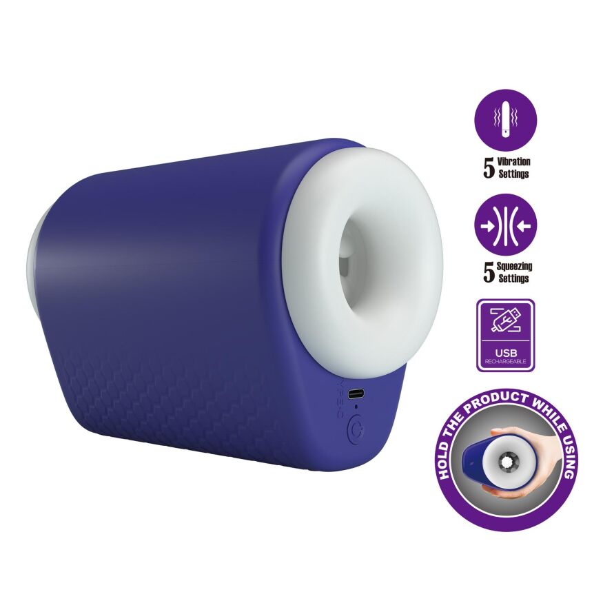 Мастурбатор - Dj Lady, 5 vibration functions 5 squeezing settings