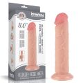 Пружний високоякісний фалоімітатор без мошонки - Sliding-Skin Dual Layer Dong 8" Flesh
