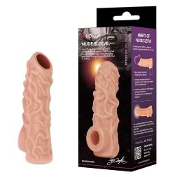 Насадка на член открытая с крупными венками Kokos Nude Sleeve NS 004 S