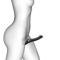 Безремневой страпон, M, с вибрацией и вакуумной стимуляцией Strap-On-Me с дистанционным пультом