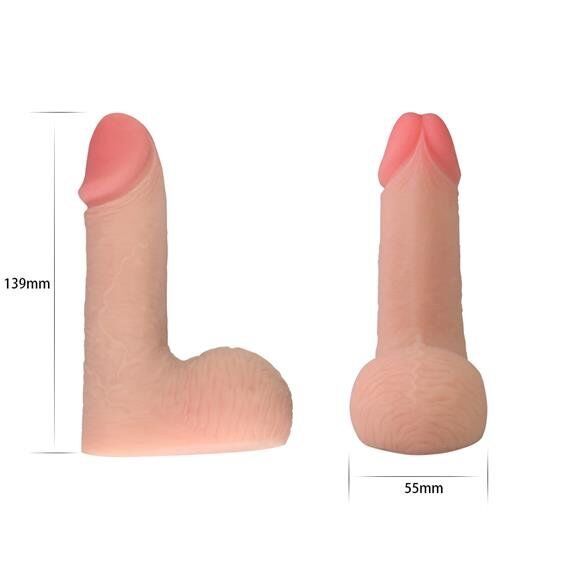 Фалоімітатор у не збудженому стані - Skinlike Soft Cock 5.5"