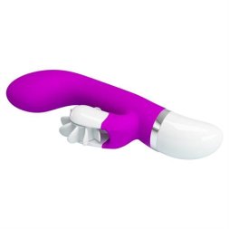 Вибратор-кролик с язычками для клитора Pretty Love Sheila Rolling Vibrator Purple