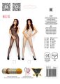 Бодистокинг с геометрическим узором Black Bodystocking Open Crotch BS010-black