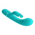 Вібратор-кролик Pretty Love Scocco, блакитний, 20 х 3.6 см