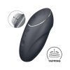 Елегантний кліторальний вібратор з пульсацією- Satisfyer Tap & Climax 1 Grey