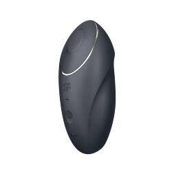 Елегантний кліторальний вібратор з пульсацією- Satisfyer Tap & Climax 1 Grey