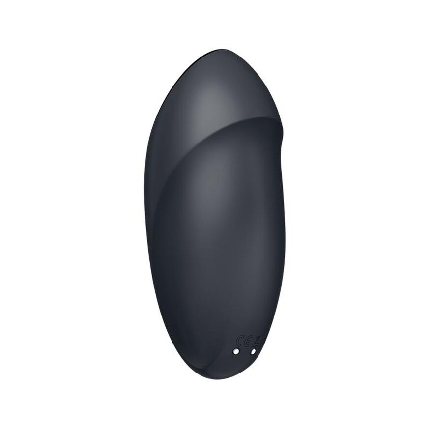 Елегантний кліторальний вібратор з пульсацією- Satisfyer Tap &amp; Climax 1 Grey