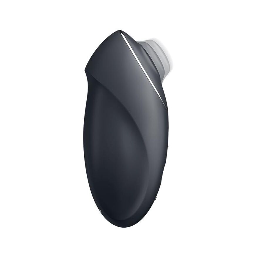 Елегантний кліторальний вібратор з пульсацією- Satisfyer Tap &amp; Climax 1 Grey