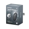 Елегантний кліторальний вібратор з пульсацією- Satisfyer Tap &amp; Climax 1 Grey