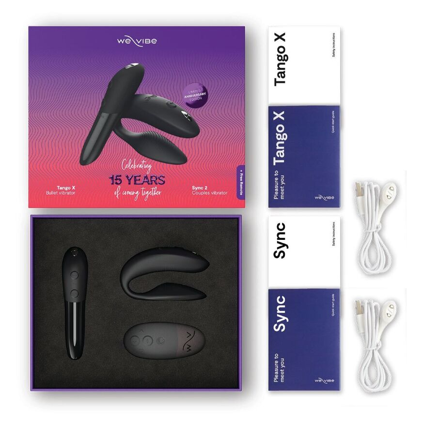 Подарочный набор We-Vibe 15 Year Anniversary Collection, смарт-вибратор для пар + вибропуля