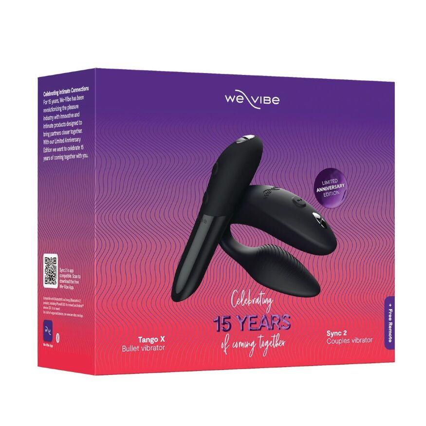 Подарочный набор We-Vibe 15 Year Anniversary Collection, смарт-вибратор для пар + вибропуля
