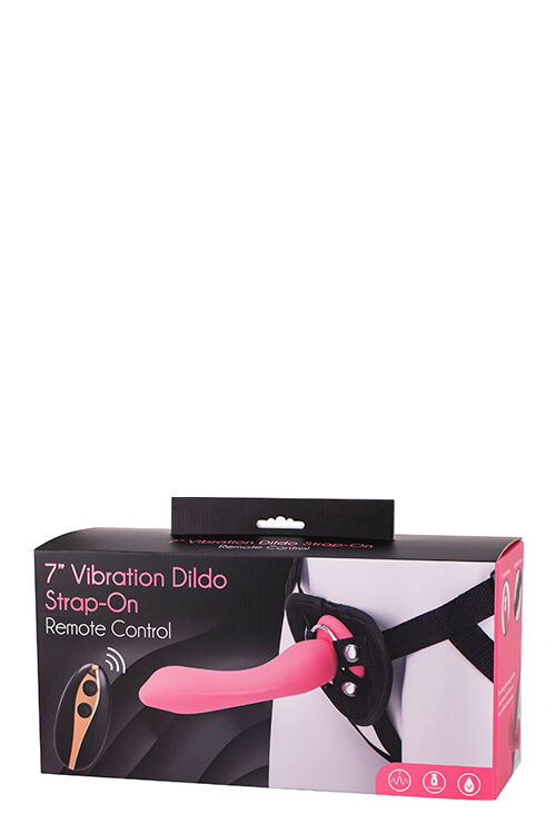 Страпон женский с пультом управления Seven Creations DILDO STRAP-ON PINK