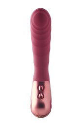 Вібратор для точки G рельєфний, Dream Toys Dinky Single Vibrator Jaimy D, бордовий