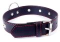 Нашийник із штучної шкіри з металевими заклепками Fetish Boss Series - Collar with studs Red Line, BS3300113