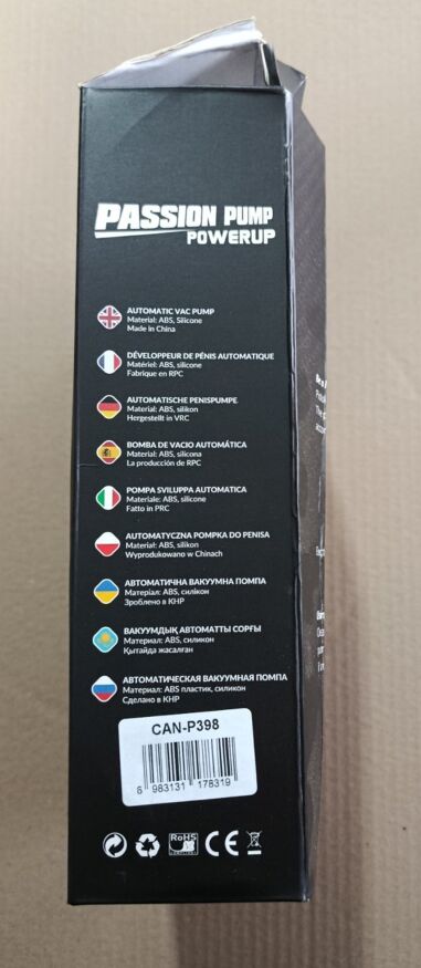 УЦЕНКА - Вакуумная помпа с манометром CANWIN Men Air Gun Penis Pump - P398