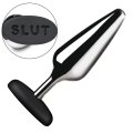 Анальная пробка Master Series Butt Slut Metal &amp; Silicone Butt Plug - Silver