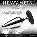 Анальная пробка Master Series Butt Slut Metal &amp; Silicone Butt Plug - Silver