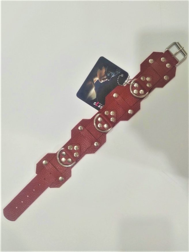 Ошейник VIP Leather Collar, RED