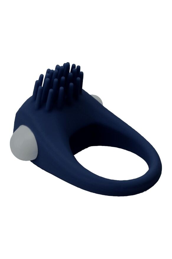 Ерекційне кільце Dream Toys Rings of Love з вусиками, синього кольору