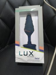 Анальная пробка Lux Active Twist Plug Small Blue (мятая упаковка!!!)