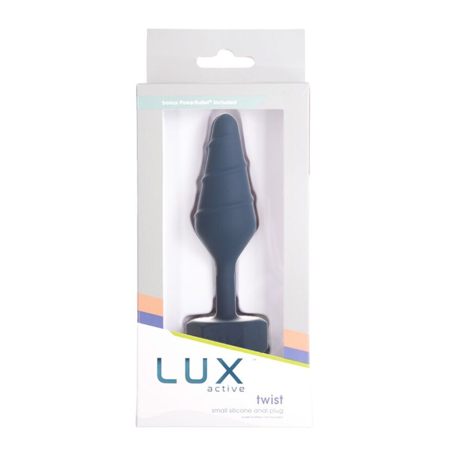 Анальная пробка Lux Active Twist Plug Small Blue (мятая упаковка!!!)