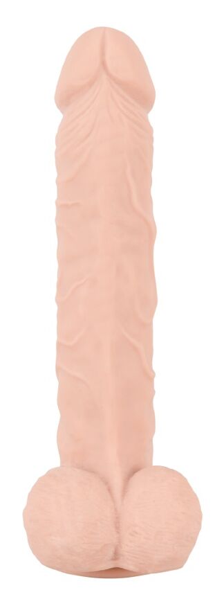 Фалос с мошонкой - Nature Skin Large Bendable Dildo