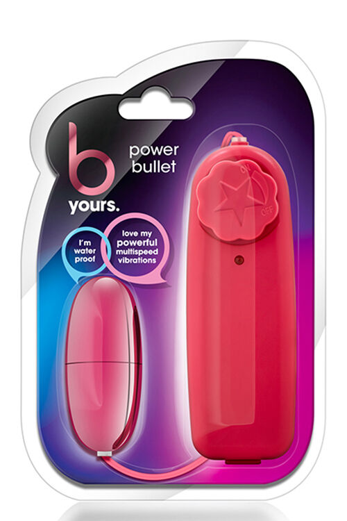 Виброяйцо с мультискоростной вибрацией B YOURS POWER BULLET CERISE