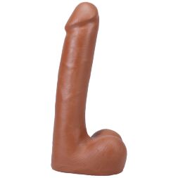 Фаллоимитатор из киберкожи Doc Johnson The Realistic Cock ULTRASKYN - 9 Inch with Balls Caramel