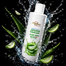 2в1 лубрикант та масажний гель - MyLove Aroma Series Intim&Massage Aloe Vera, 300 мл