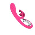 Роскошный вибратор для двойной стимуляции - Vicky USB Pink