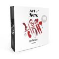 Набор Art of Sex - BDSM Set  Leather, 10 предметов, натуральная кожа, Черный