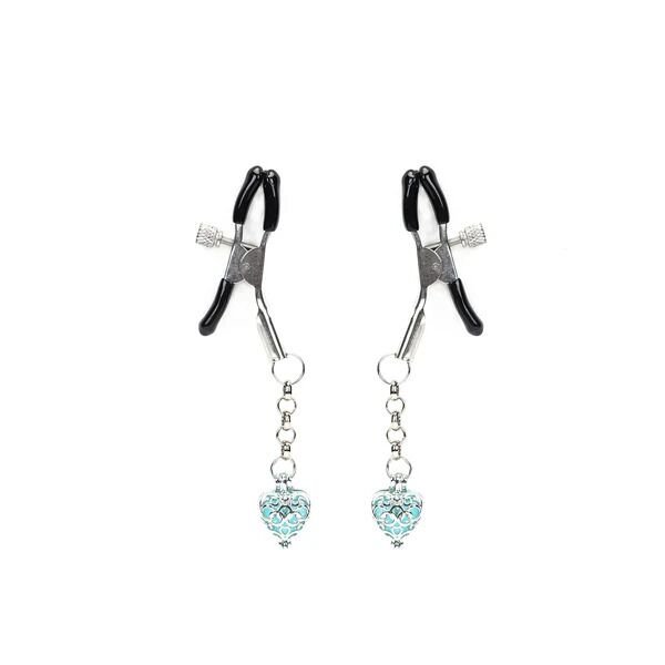 Зажимы для сосков Liebe Seele Glow-in-dark Nipple Clamps Light Blue