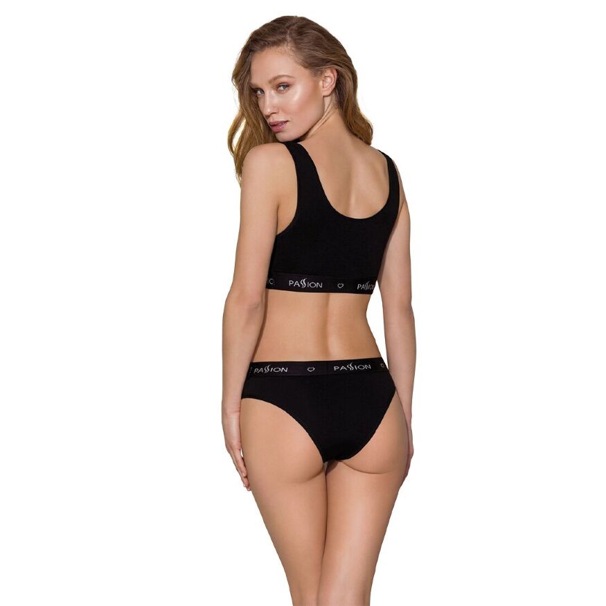 Спортивный топ с широкой резинкой PS004 TOP black S - Passion