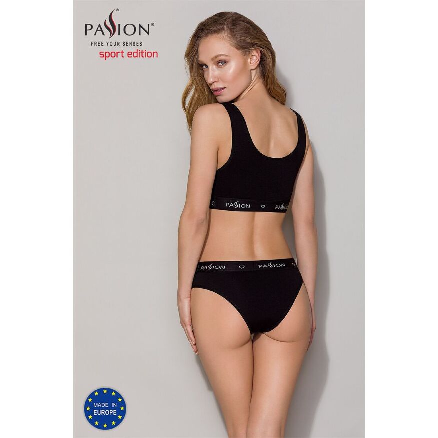 Спортивный топ с широкой резинкой PS004 TOP black S - Passion