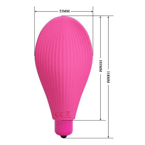 Яскравий кліторний стимулятор компактного розміру  Pretty Love Nicole Clitoral Stimulator Magenta