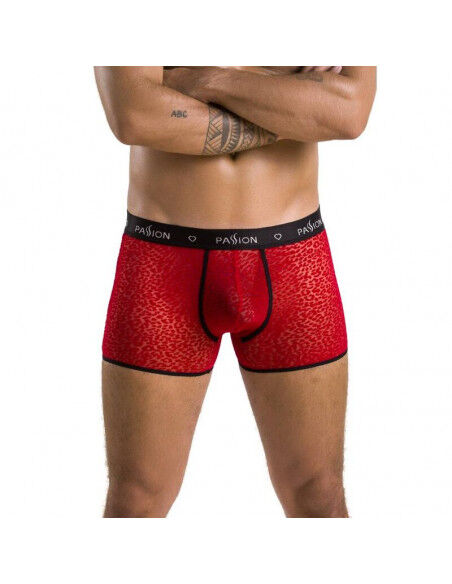 Мужские красные боксерки с рисунком 046 SHORT PARKER red L/XL - Passion