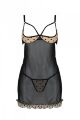 Эротический пеньюар Passion MARINA CHEMISE, S/M, beige
