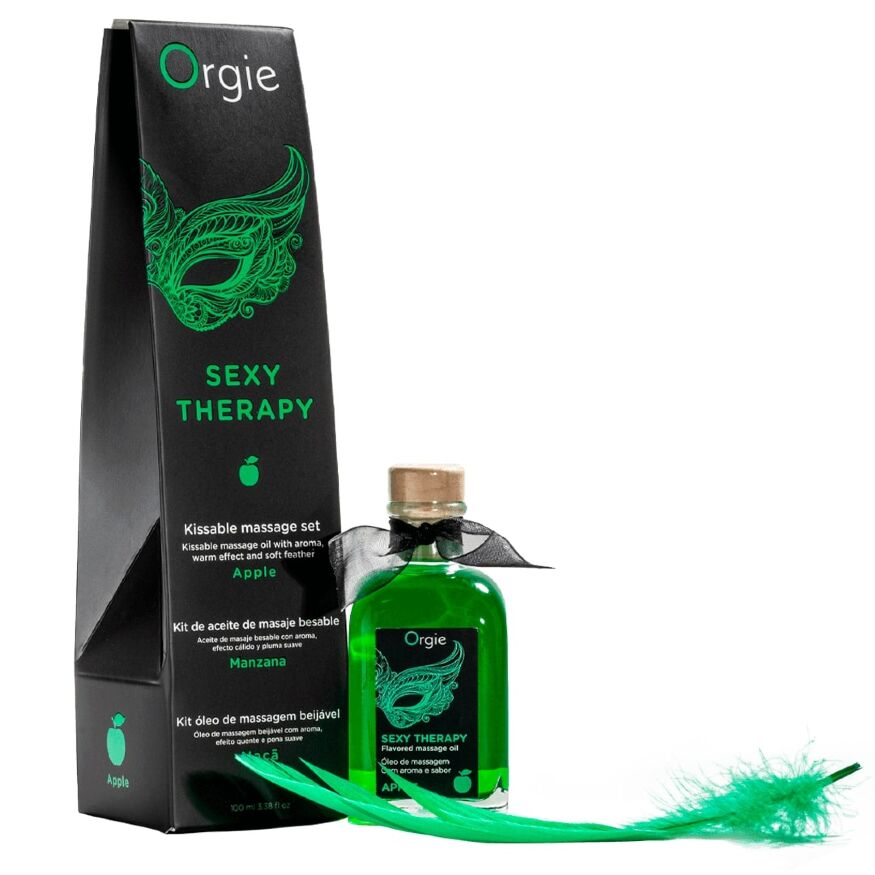 Розкішний набір для еротичного масажу - Orgie Sexy Therapy Apple, 100 мл