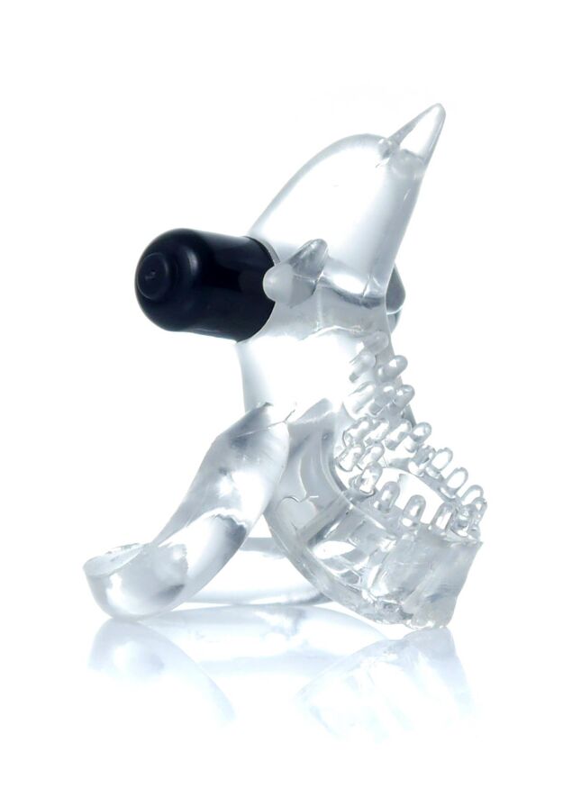 Ерекційне кільце - Dolphin Vibro CockRing Clear
