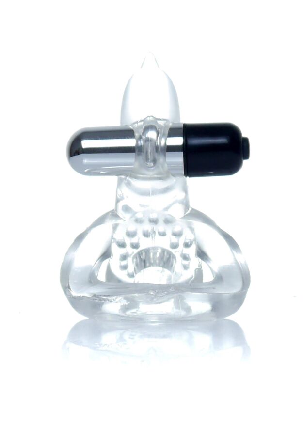 Ерекційне кільце - Dolphin Vibro CockRing Clear