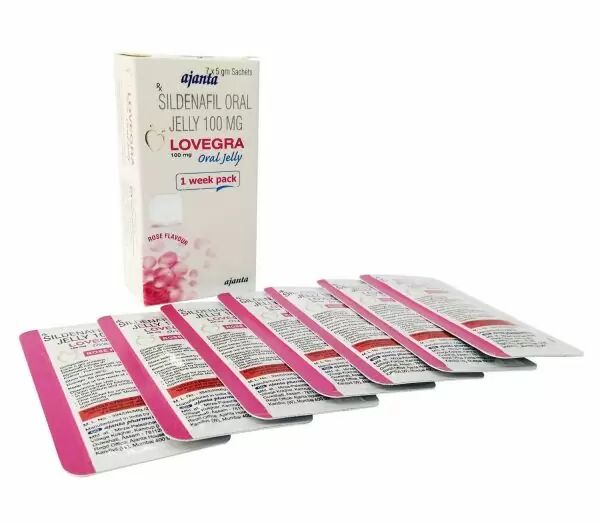 Збудливе Желе для жінок LOVEGRA Oral Jelly (ціна за упаковку, 7 пакетиків)