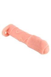 Насадка на член Real Body  -  Real Extender DICKY із закритою головкою та кільцем для мошонки