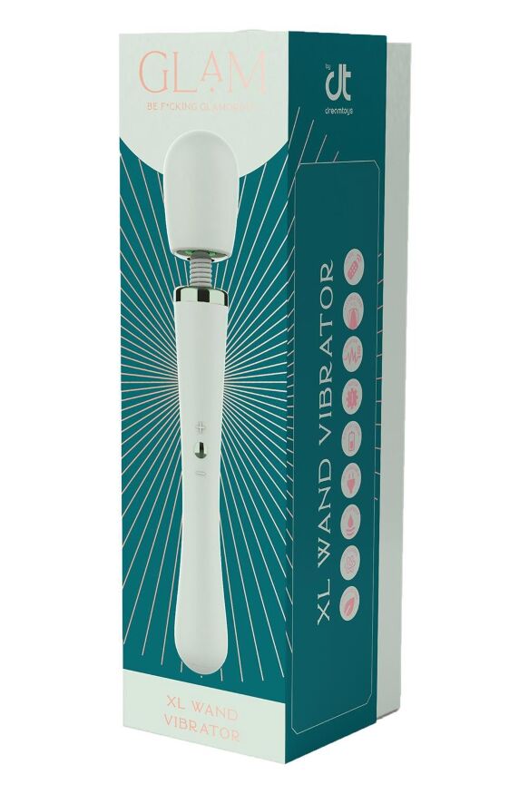 Вибратор микрофон Dream Toys Glam XL Wand Vibrator, мятный