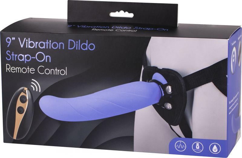 Страпон женский с пультом управления Seven Creations DILDO STRAP-ON PURPLE